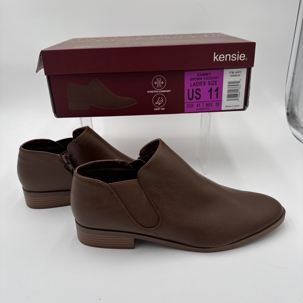 Kensie Women's Sammy Short Boot Size 11 M Brown‎ KS252481 New With Box